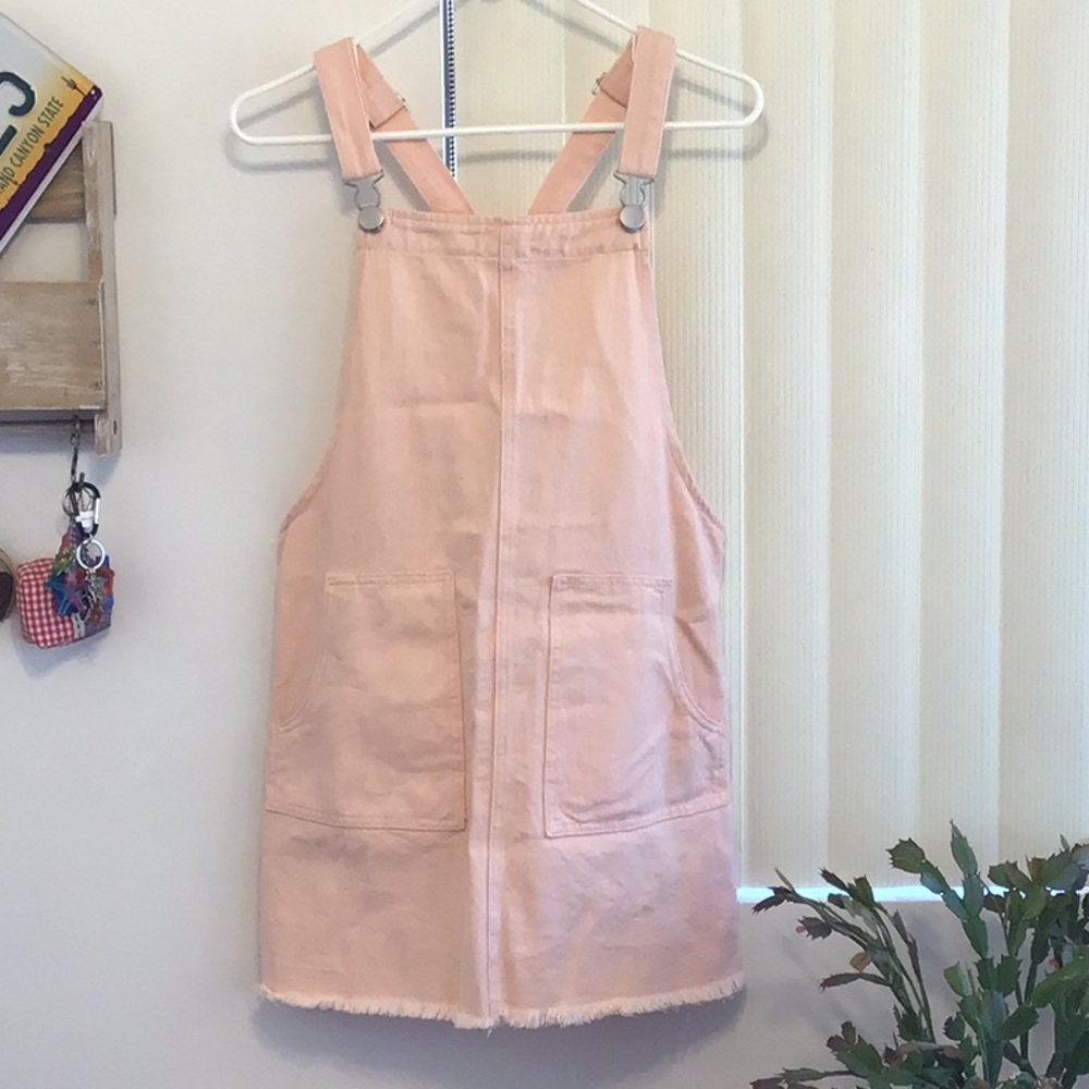 ‘Cotton On’ Baby Pink Denim Skirt Overalls